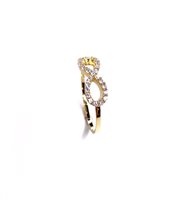 Anello Stocco Gioielli Bambino in Oro giallo Zircone ANS 77 - ANS 77